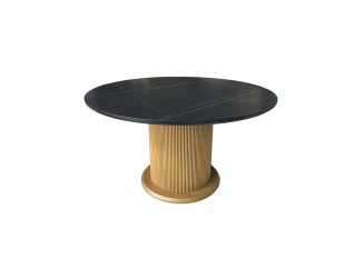 Eettafel Keramiek Rond Zwart 130 Ø