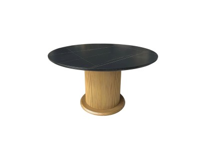 Eettafel Keramiek Rond Zwart 130 Ø