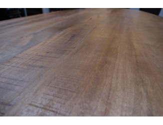 Milaan Ovaal Naturel Eettafel Mango