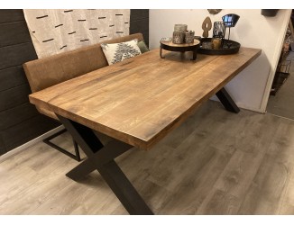 Milaan Rechthoek Natural Eettafel Mango